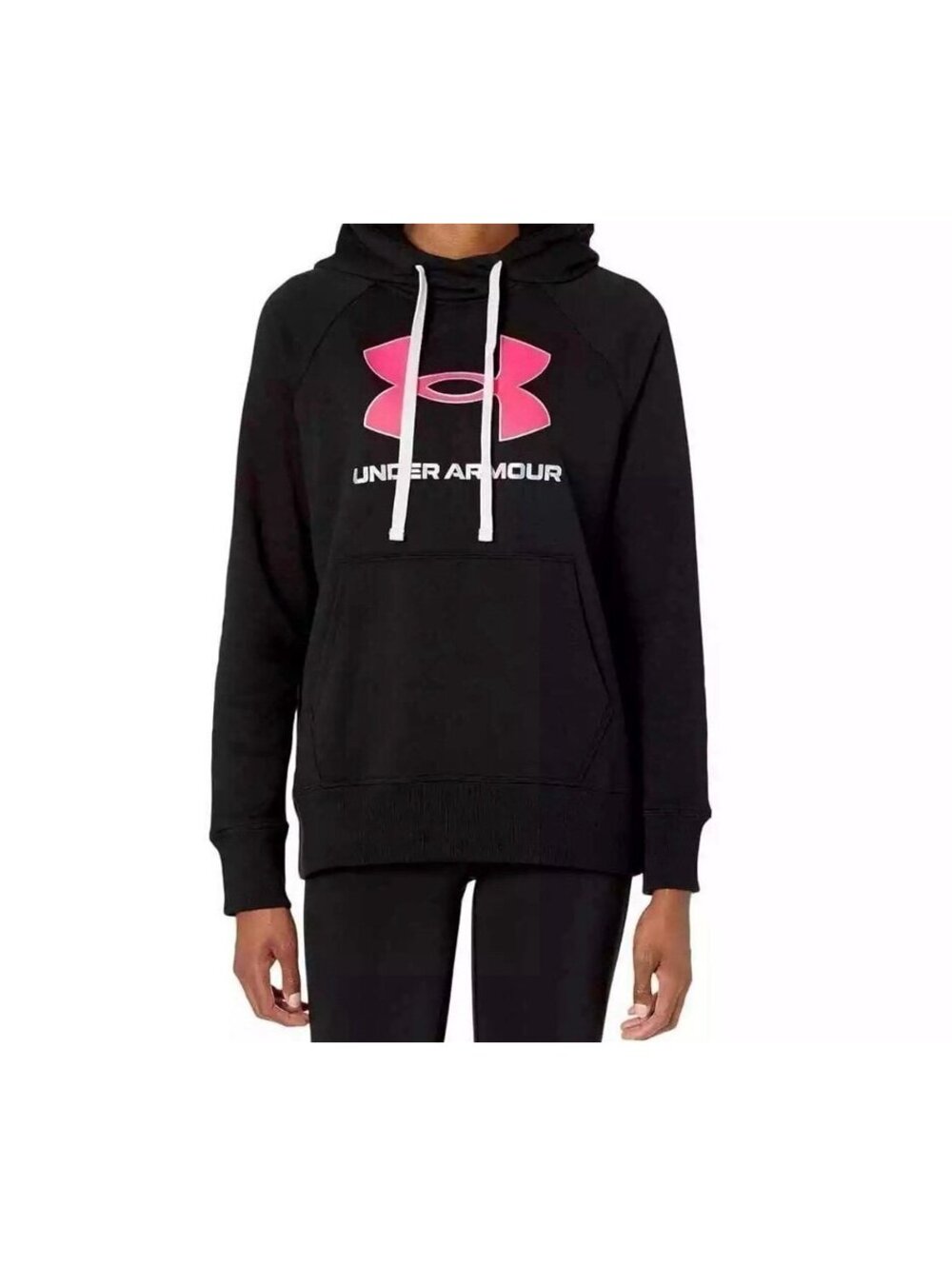 New - Under Armour Women's Rival Fleece Foil Lined Logo Hoodie - Size S